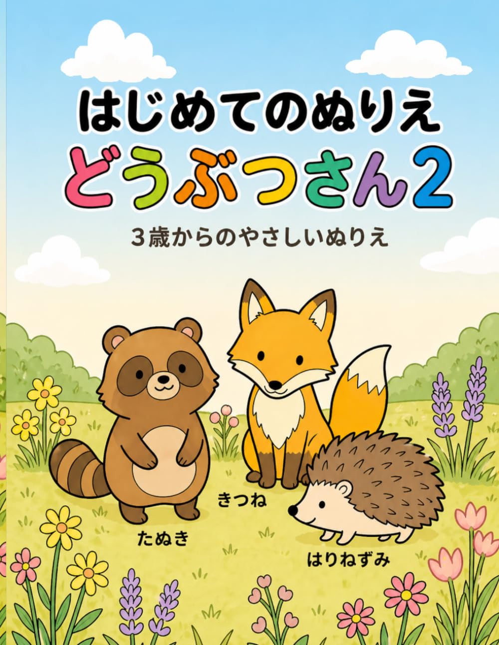 はじめてのぬりえ どうぶつさん２: やさしいぬりえ