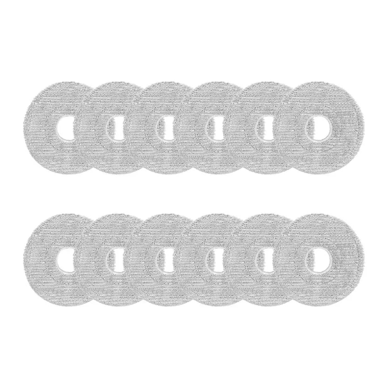 Shiketong B26B 12PCS Mop Cloth Pads,Compatible For Mijia,5C/OV42CN Sweeping Robot Replacement Parts Washable Mopping Pads