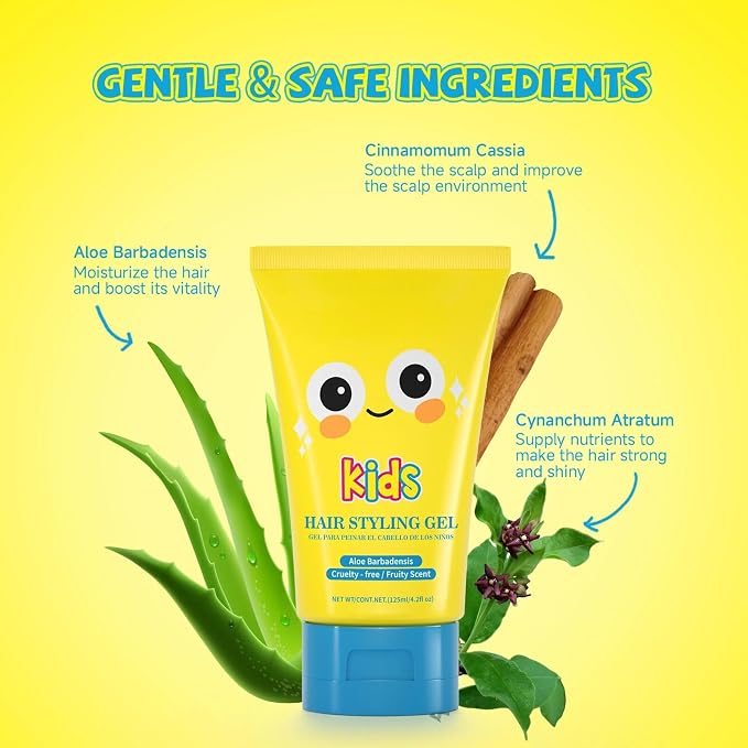 Gel para cabello infantil con extractos naturales 125 ml miniatura 3