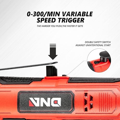 Miniatura 3 de DNA MOTORING TOOLS-00170 Llave de trinquete eléctrica inalámbrica de 12 V 38 pulgadas con interruptor de rotación hacia adelanteretroceso + luz de