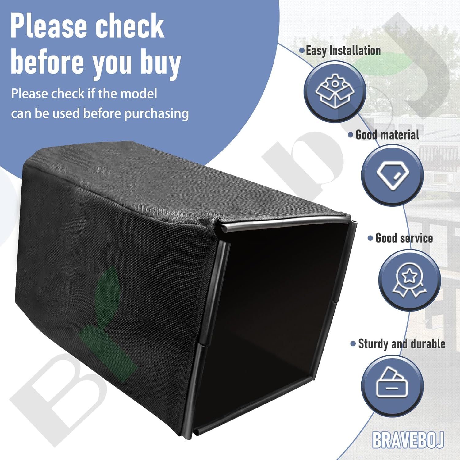 Braveboy 81320-VG4-010 81320-VG4-A10 Fabric Grass Bag (Bag only) for HON - da HRR216 HRT216 HRT216K1 SDAA/A HRT216K1 TDAA HRT216K1 HRR216K2 TDAA HRR216K2 TKAA