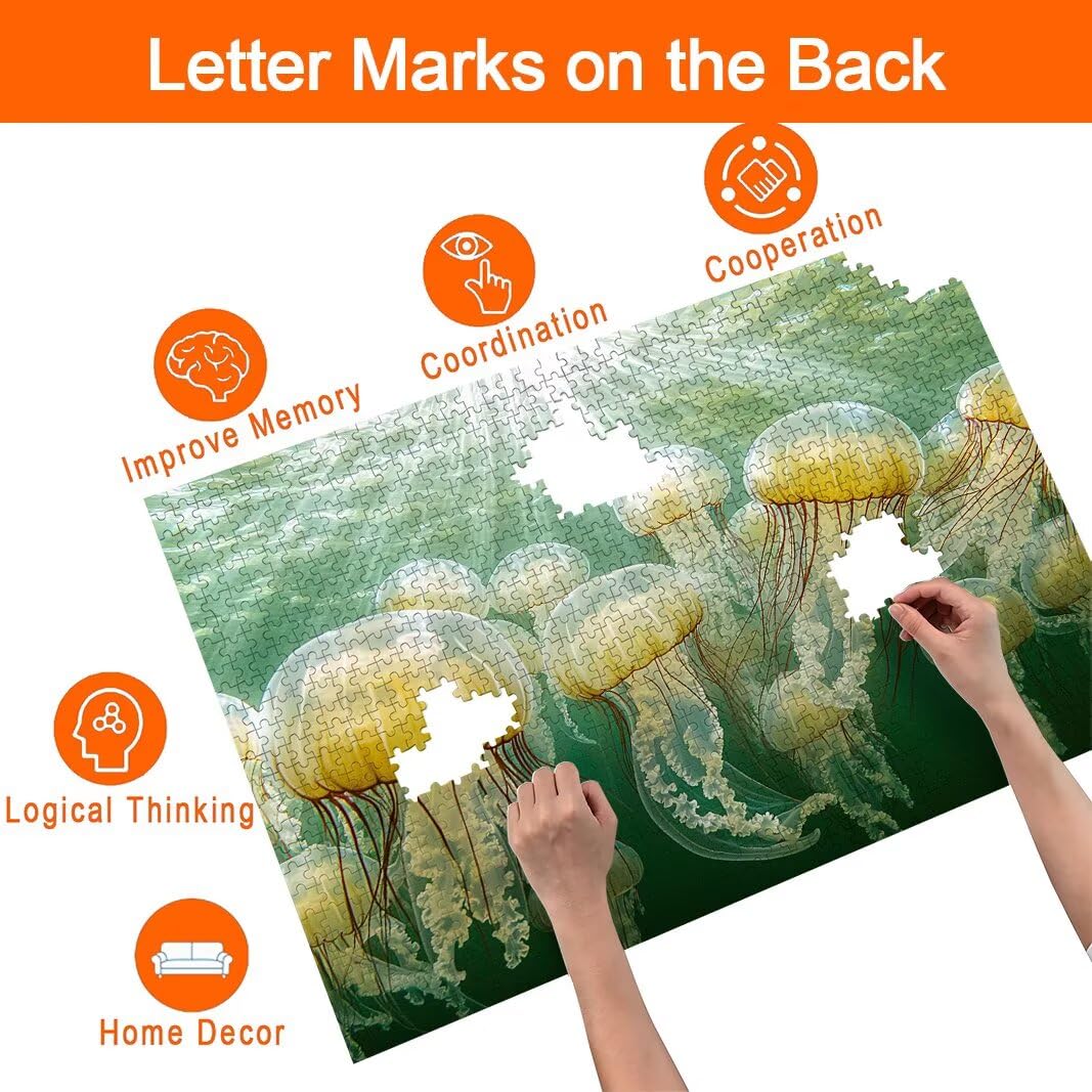 Puzzle dla dorosłych 3000, puzzle meduzy dla dorosłych -8577