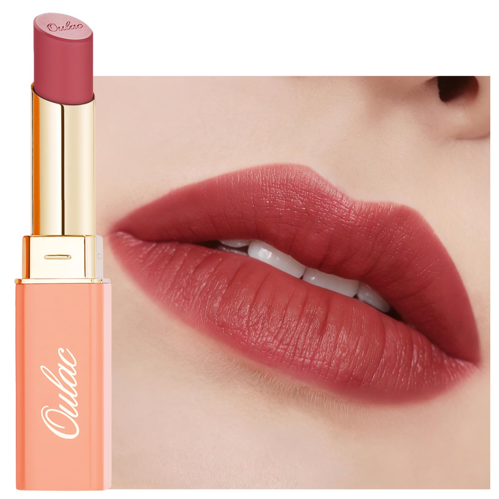 Oulac Beige Lipstick - Matte Nude Lip Color -13