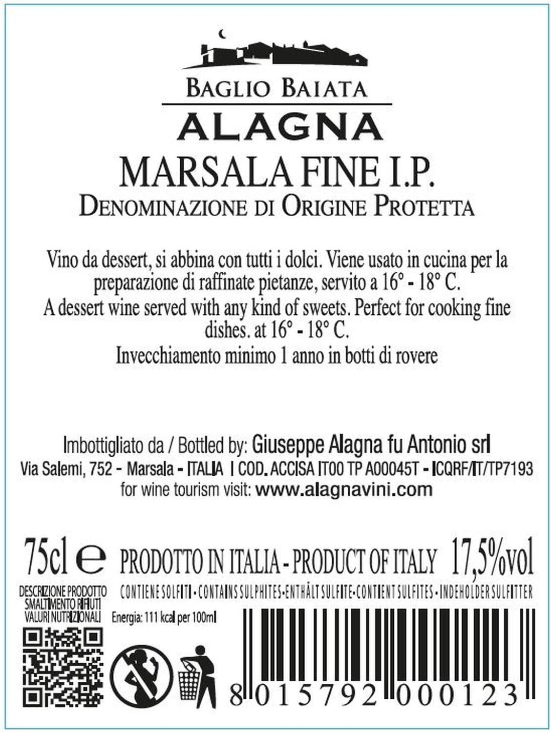 6 Flaschen feiner Marsala Alagna
