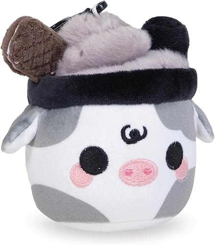 Miniatura 6 de Cuddle Barn PlushGoals - Clip de peluche súper suave Kawaii lindo animal coleccionable para bolsas coleccionables, 4 pulgadas, Negro