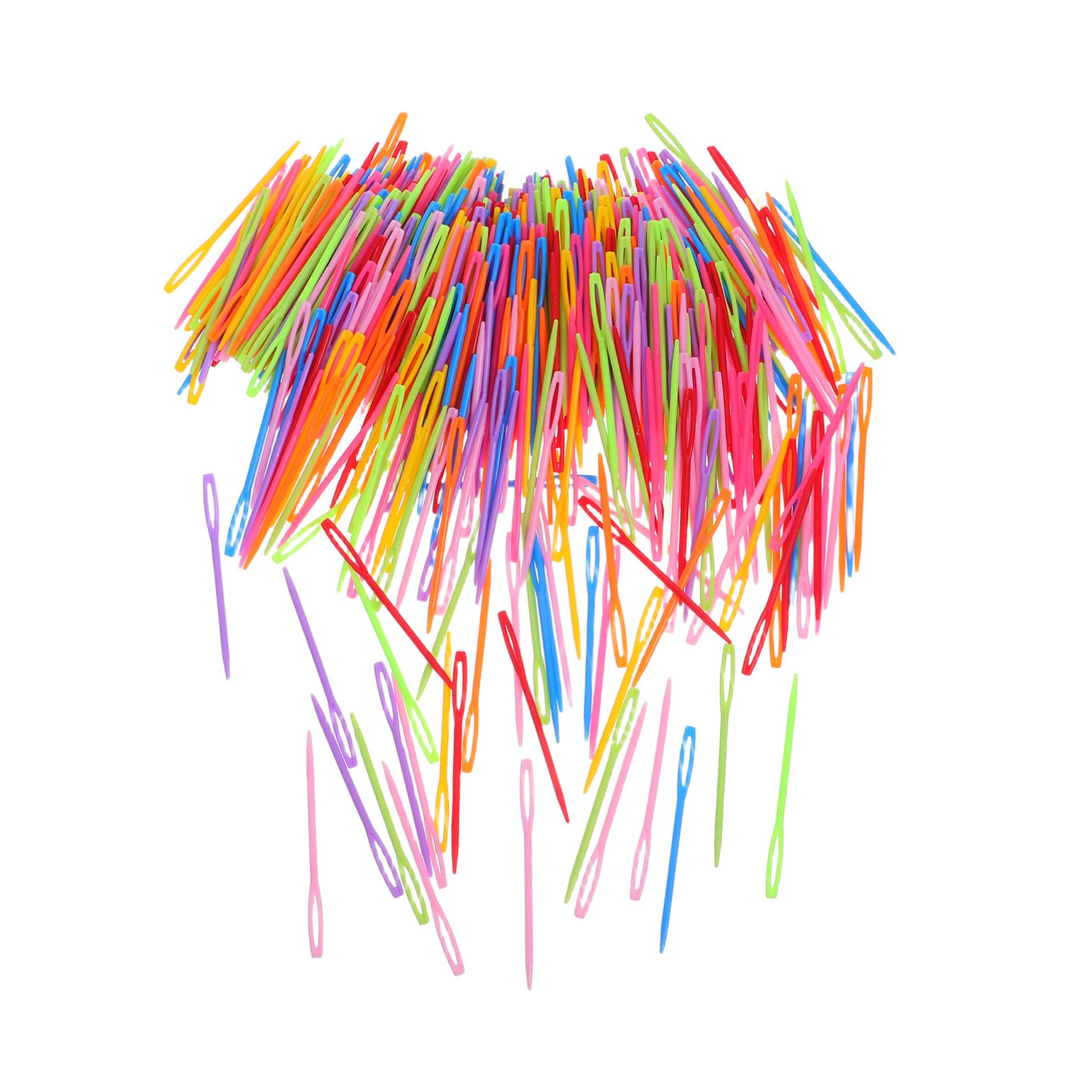Hohopeti 2000pezzi Aghi per Filati in Plastica Colorati Aghi da Rammendo per Filati Occhi Grandi per Tessere per Cucire Mano da Cucito Grandi per Cucire Fili Voluminosi