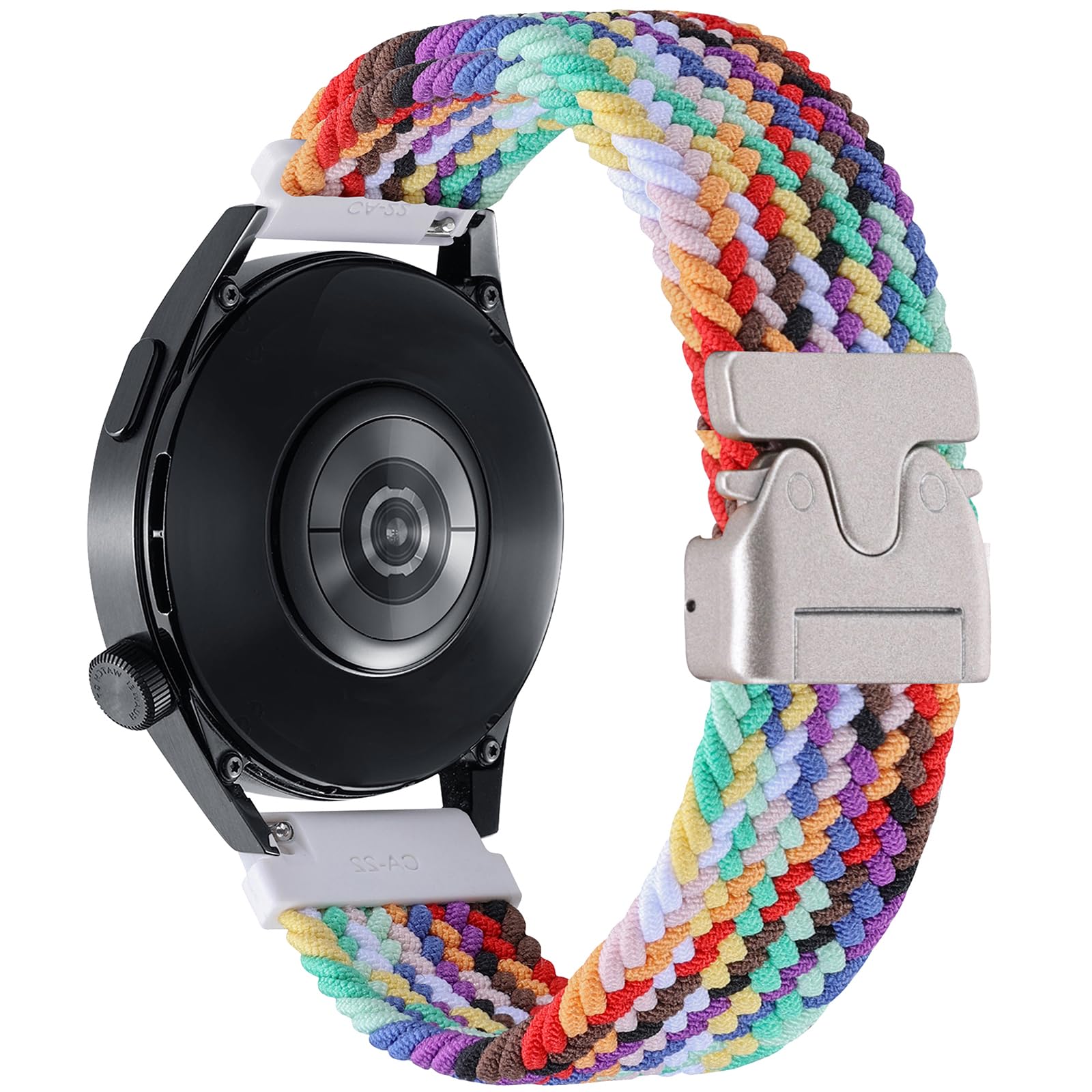 22 mm Correas de Reloj Nylon Compatible para Xiaomi Watch S4/S4 Sport/S3/S1 Pro/2/2 Pro/Mi S1/S1 Active, Correa de Repuesto de Tejido Elástico, Correa Deportiva