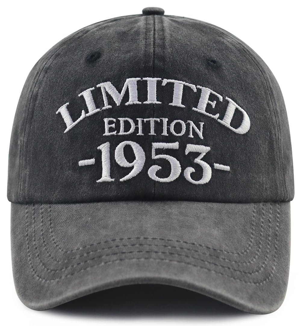 limited edition 1950 1951 1952 1953 1954 1955 1956 1957 1958 1959 hat for men women, adjustable cotton baseball cap