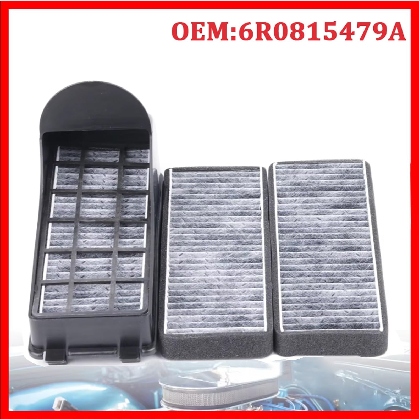 Filtr powietrza samochodu 6R0815479A pasuje do Volkswagen Polo Jettas Saveiro Vento Ameo Skoda samochodowe zespoły filtrów zewnętrznych filtr powietrza Filtr zamienny