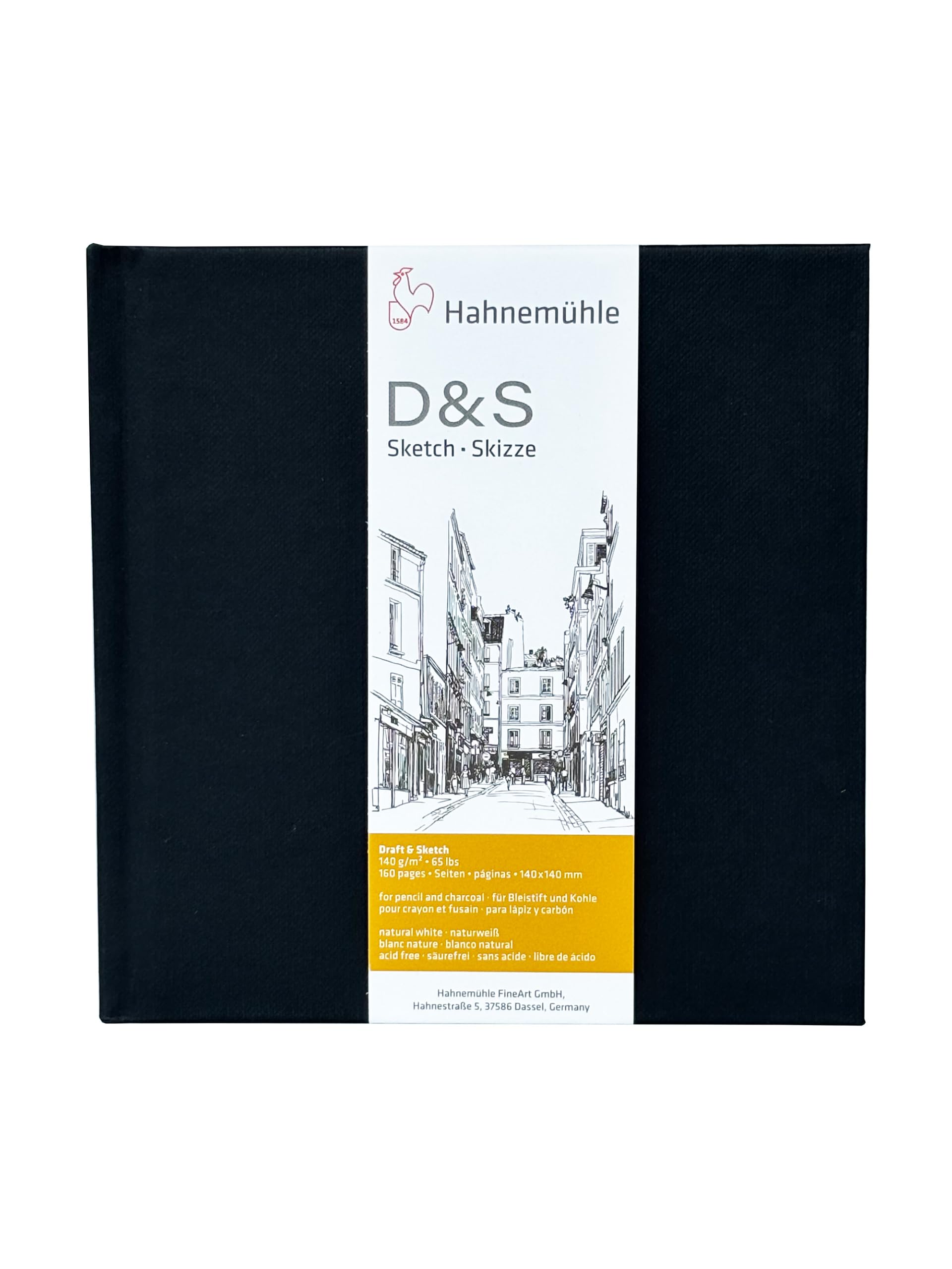 10628225 Hahnemuhle - D and S Sketch Book, 14 cm x 14 cm 140 gsm