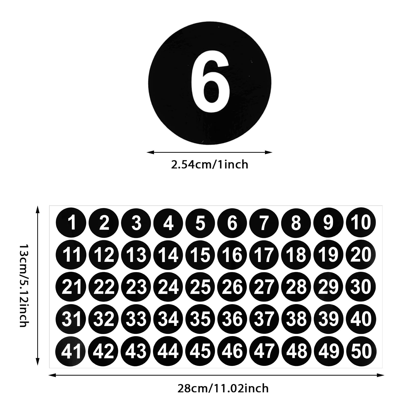 1 a 50 adesivi numerici 12 fogli numero adesivi adesivi in vinile numeri olografici adesivi in vinile numero sequenziale adesivi per inventario adesivi armadietti interni ed esterni - 3