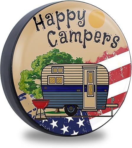 Cubierta de neumático de repuesto resistente a la intemperie, protectores universales de rueda para caravana, caravana, remolque, SUV, camión (17 disponible en Yaxa El Salvador