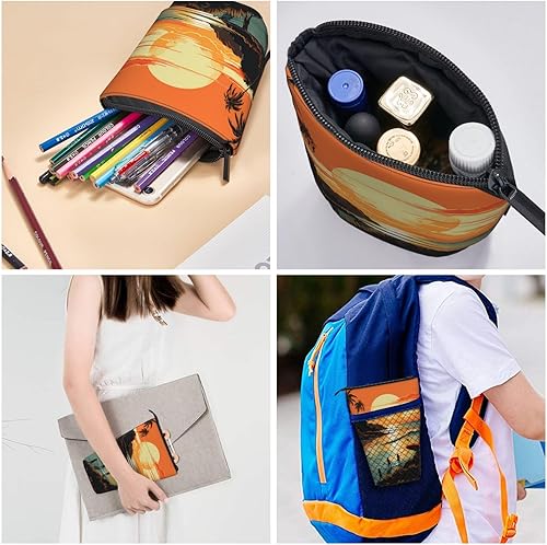 Miniatura 5 de Estuche telescópico original para lápiz con impresión de verano sin fin, estuche de papelería, estuche telescópico para bolígrafo, soporte para