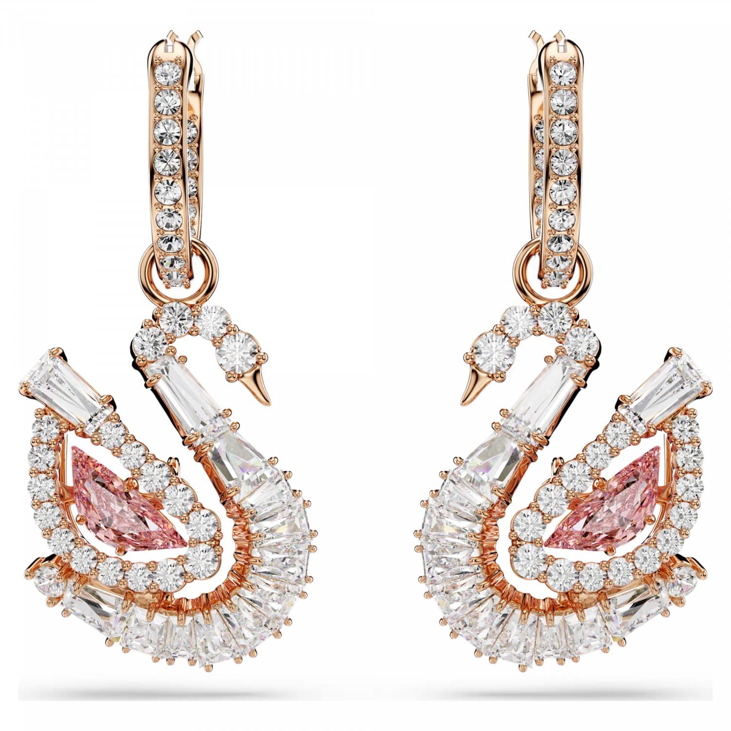 Swarovski Schwan 5732415 Schwan rosa Ohrringe