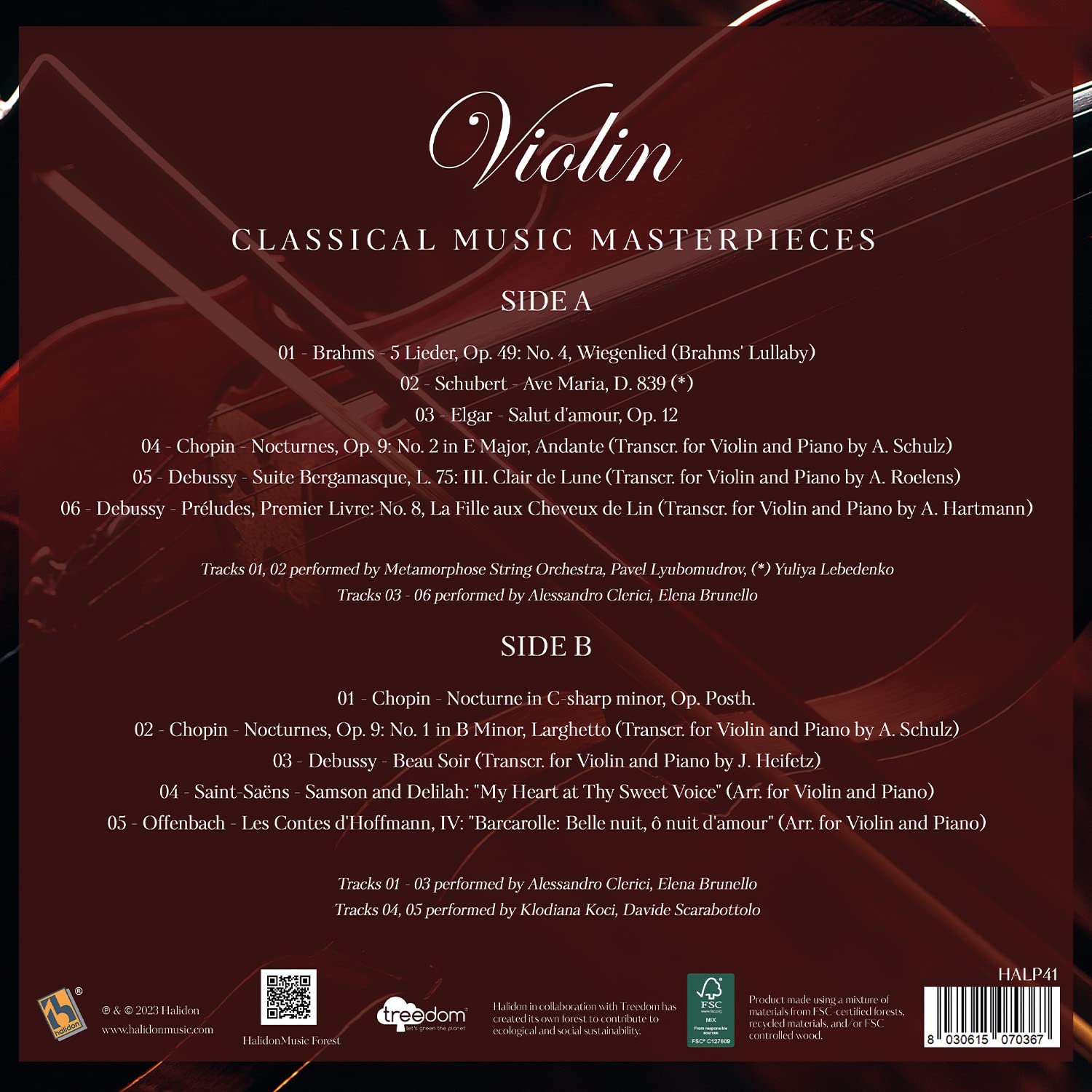 Vinile Cello: Classical Music Masterpieces - Vinile Violin: Classical Music Masterpieces