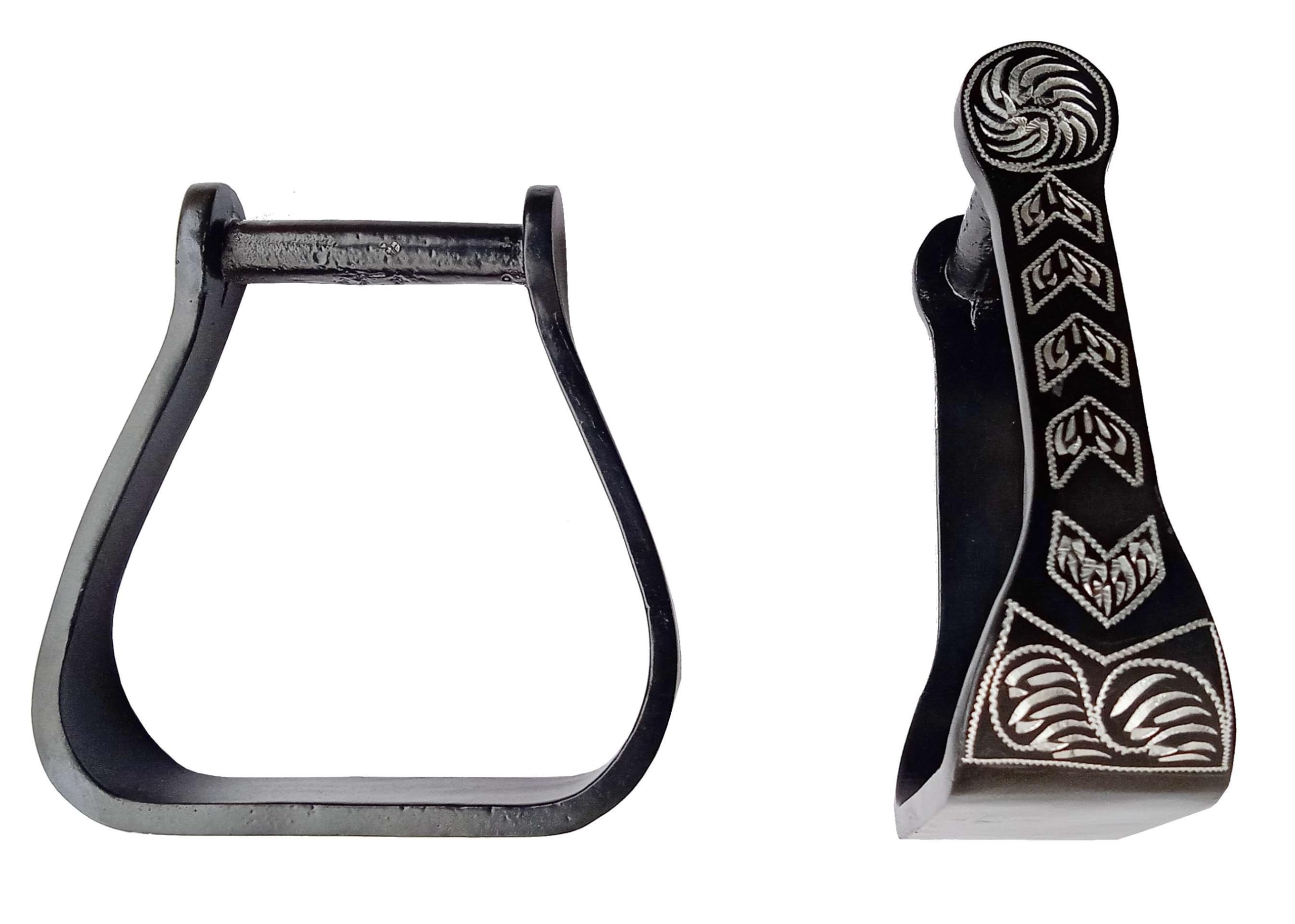 Étriers Aluminium Incliné Grip Noir Flex-On Hunter H - Etriers - Selles et Équipements - Cheval