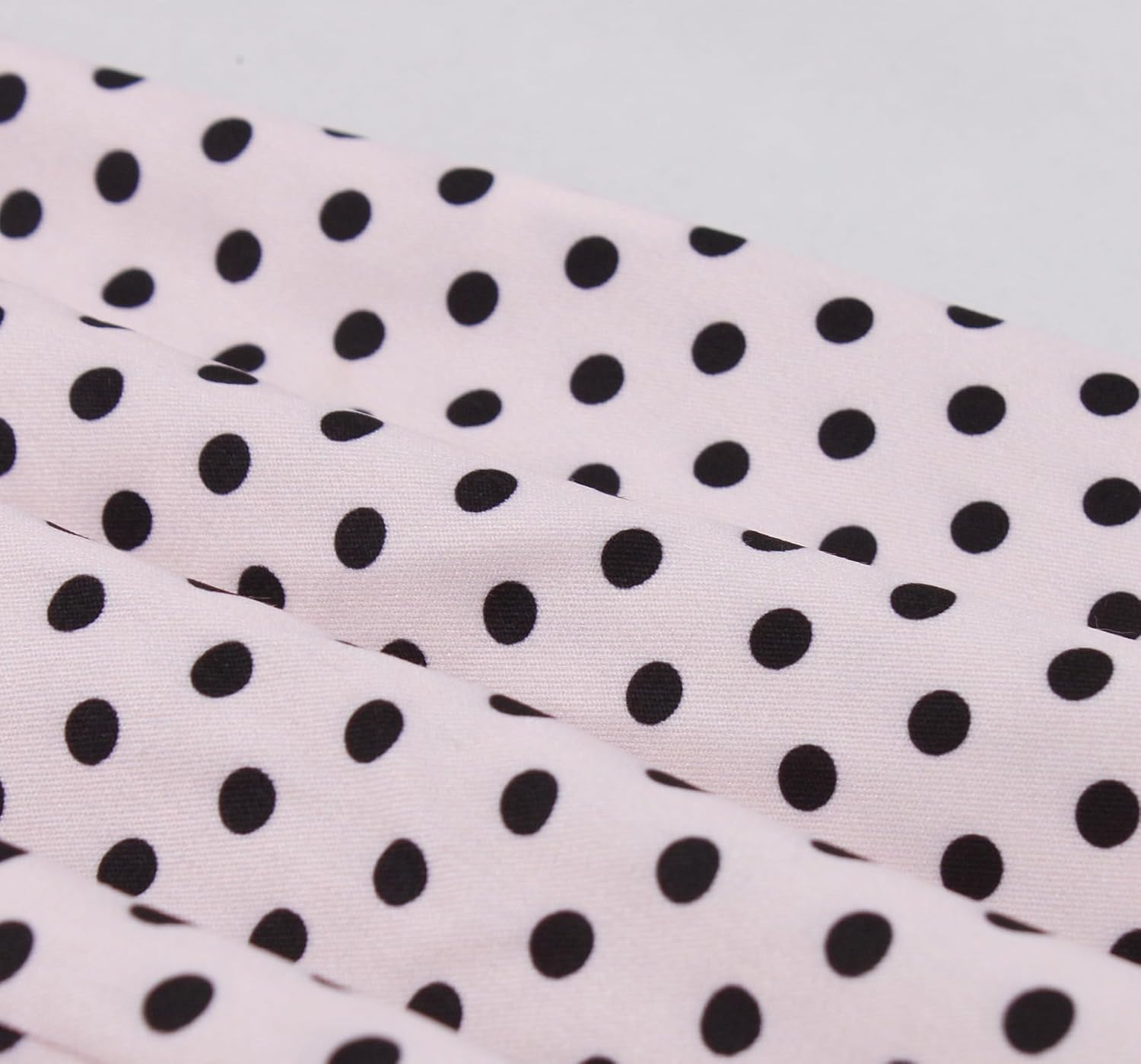 Wellwits Women's Keyhole Tie A Line Polka Dots 1960s Vintage Cocktail Dress - Image 6