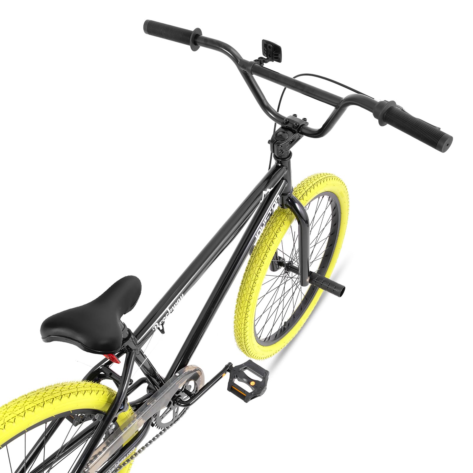 JOYSTAR Gemsbok Bicicletta BMX freestyle da 24 pollici per bambini dai 11 agli 14 anni, biciclette da 24 pollici per bambini, gialla