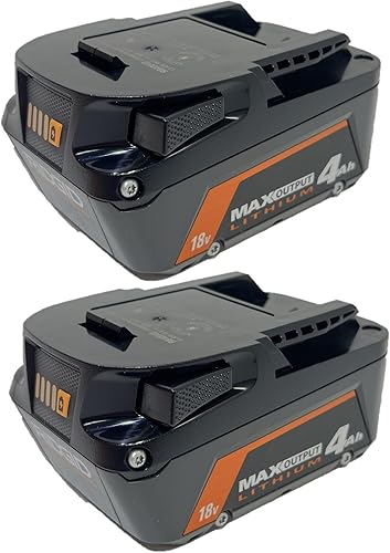 Miniatura 5 de RIDGID Batería genuina de iones de litio de 18 V con salida máxima de 4.0 Ah (paquete de 2)