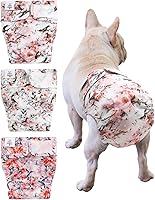 Vista 14 de CuteBone Pañales lavables para perras, paquete de 3 pantalones de entrenamiento para cachorros WWD02XS