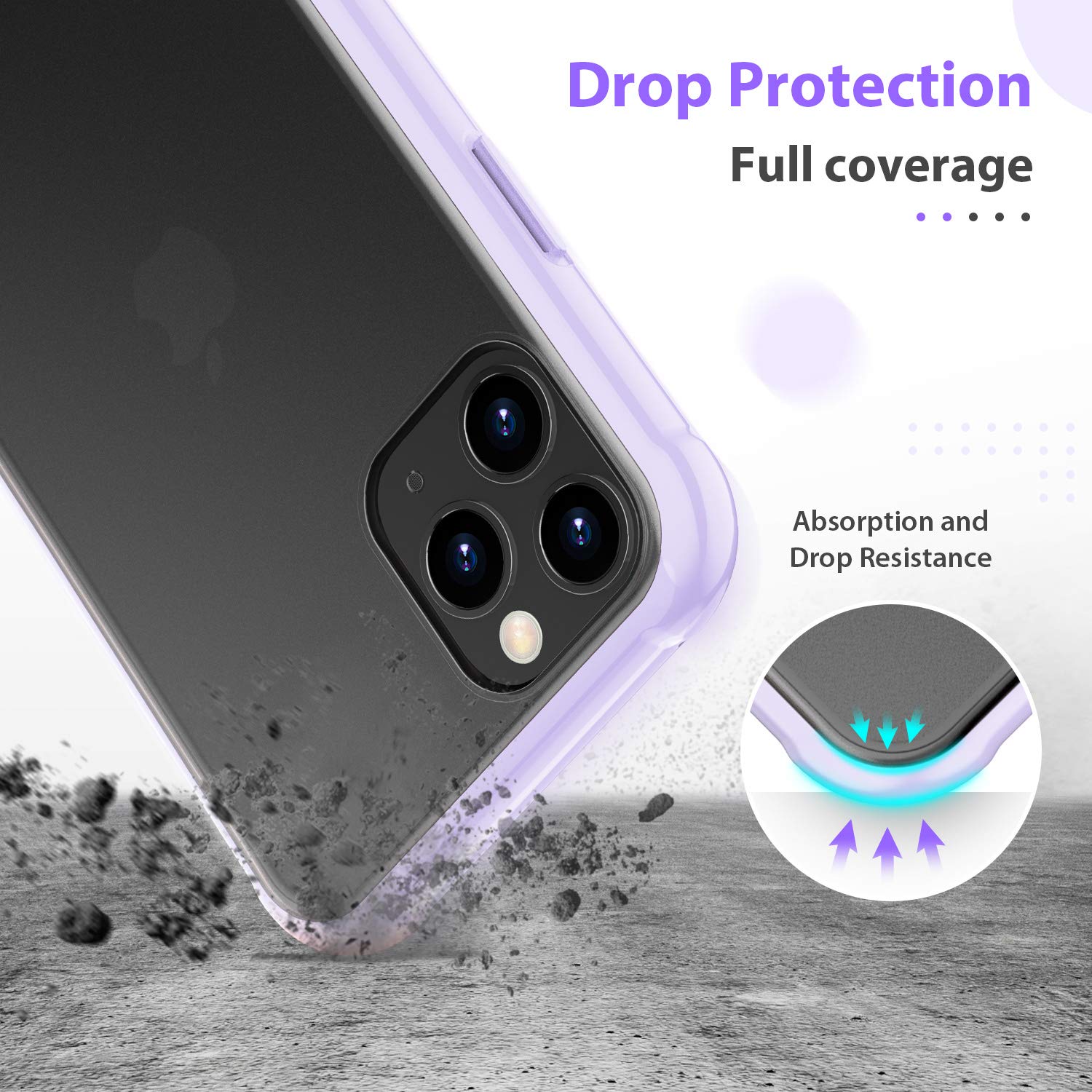 Custodia Traslucida Opaca Per IPhone 11 Pro Max - ORIbox, Morbida E Leggera, Nero - 2