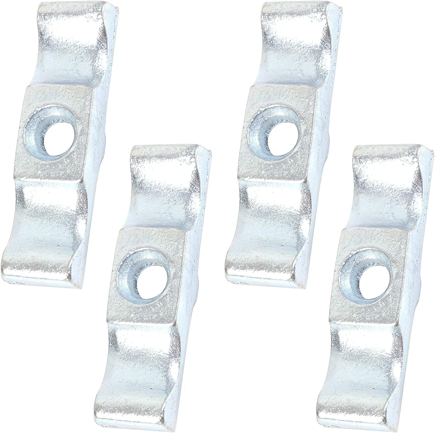 4 X Bright Zinc Plated Extra Large 2.5" Turn Button Catches - Shed Door/Gate & Rabbit Hutch Latches