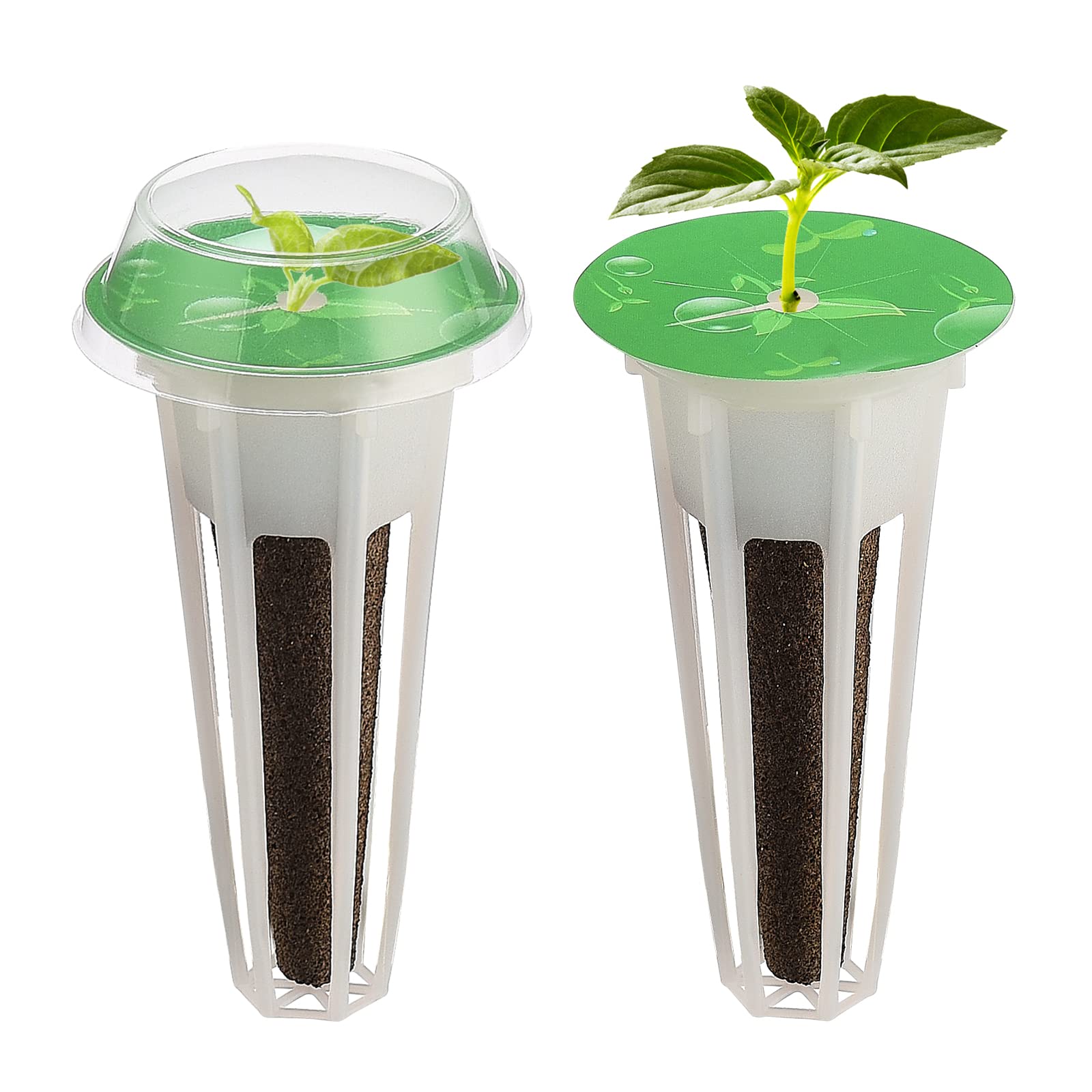 Kit Pod per Accessori per Giardino Idroponico, Incluso Cesto per Piante, Spugne per Coltivazione, Cupole per Coltivazione, Etichette, Ricariche per il Sistema di Avviamento dei