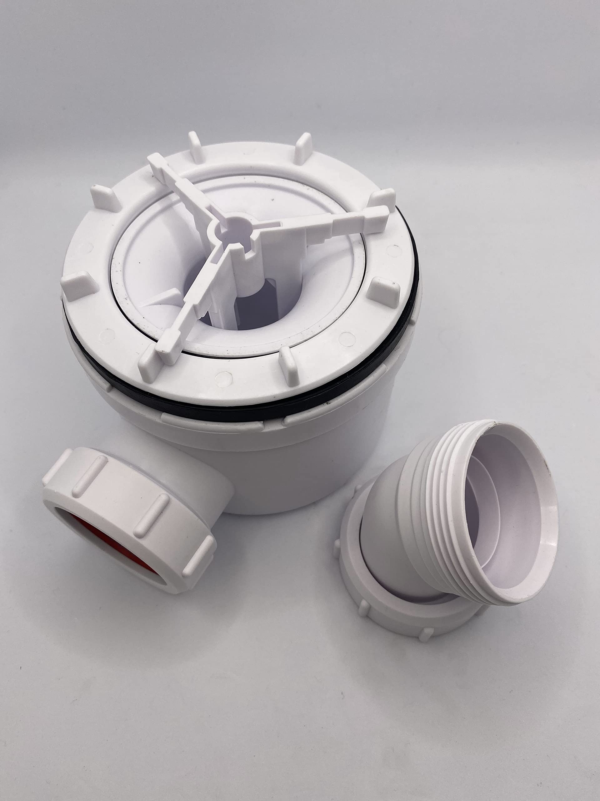 Excel Home Bonde de douche avec couvercle de 90 mm – Débit rapide et facile à nettoyer (chromé)