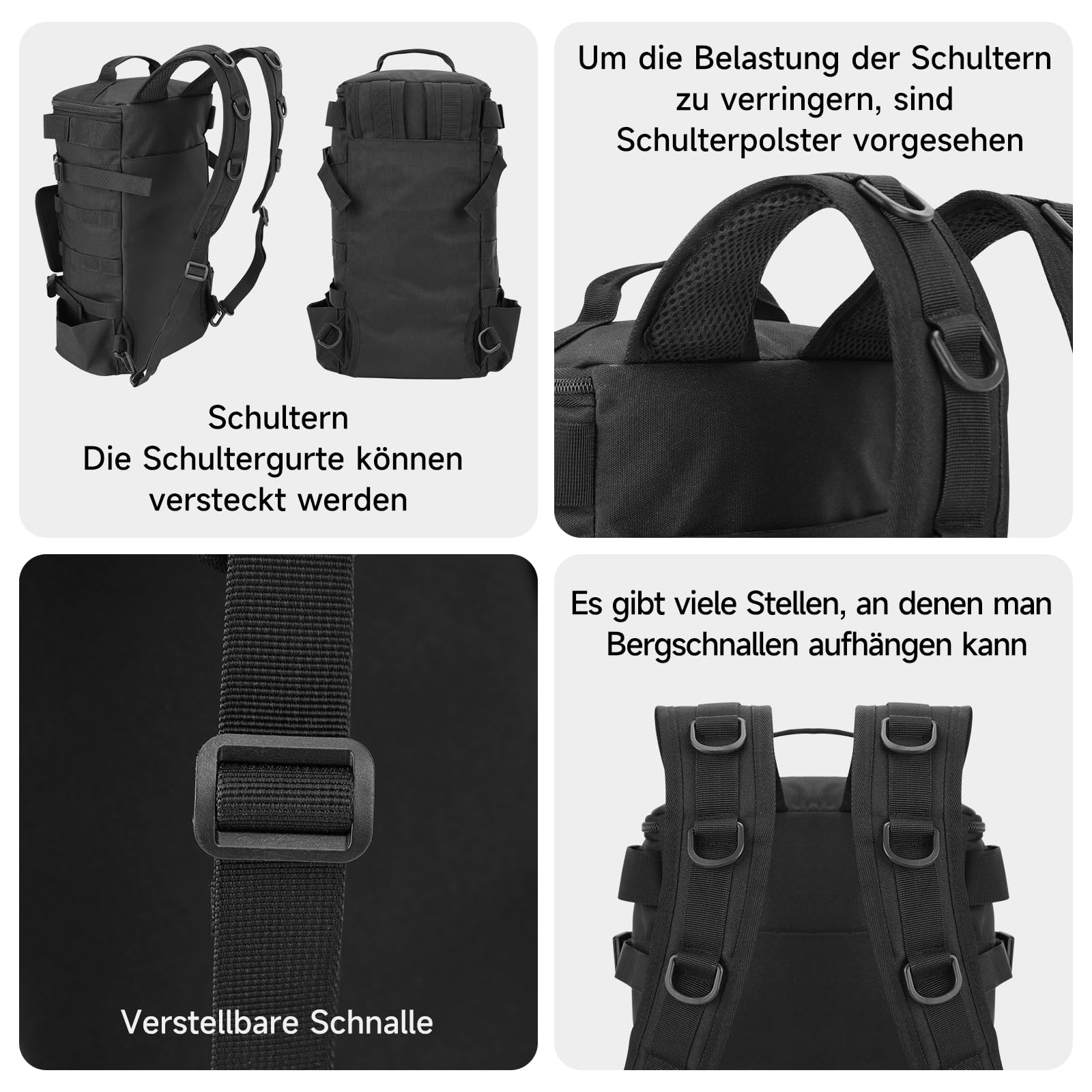 KOMCLUB Bolso para pesca, bolsa de almacenamiento para equipos de pesca, bolsa de hombro para equipo de pesca, almacenamiento de cañas, bolsa de herramientas para pesca, senderismo, caza, camping