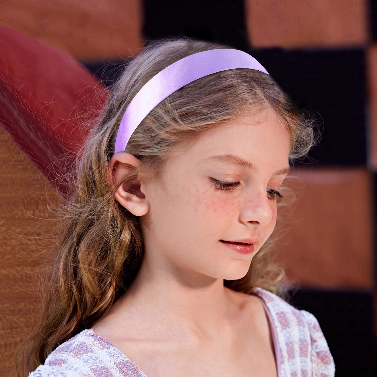 Amazon.com : SuPoo Light Purple Headbands Satin Silk Purple 