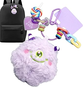 ぬいぐるみ　キーホルダー　ぷっちょ　リーゼント　紫　新品未使用 ぬいぐるみ キーホルダー ぷっちょ リーゼント 紫 新品未使用