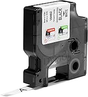 Vista 2 de DYMO Etiquetas permanentes industriales de poliéster Rhino 3/8" impresión negra en cinta blanca