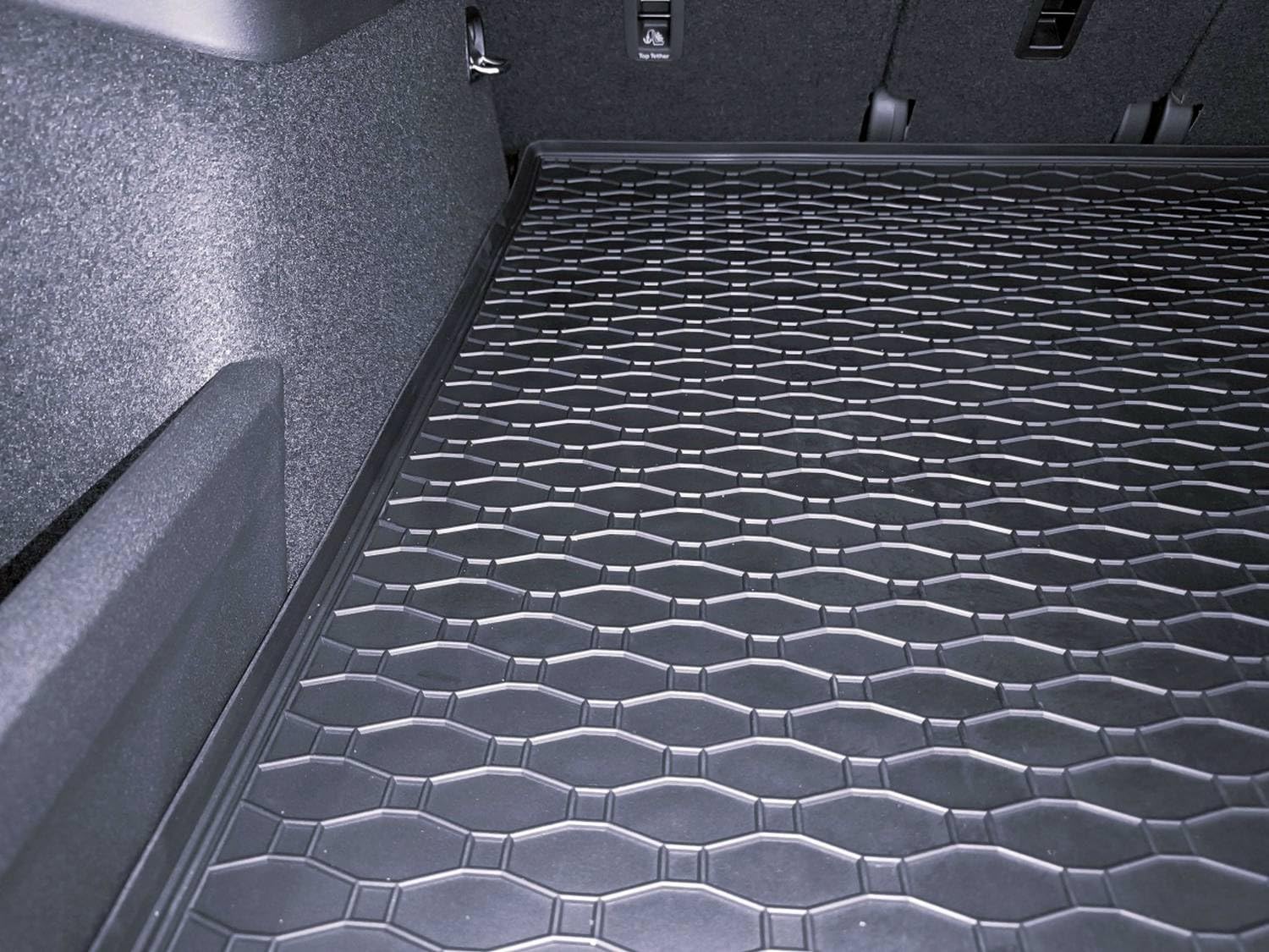 AZUGA Gummi Kofferraummatte für Skoda Kodiaq II 12/2023/für VW Tayron 2024-