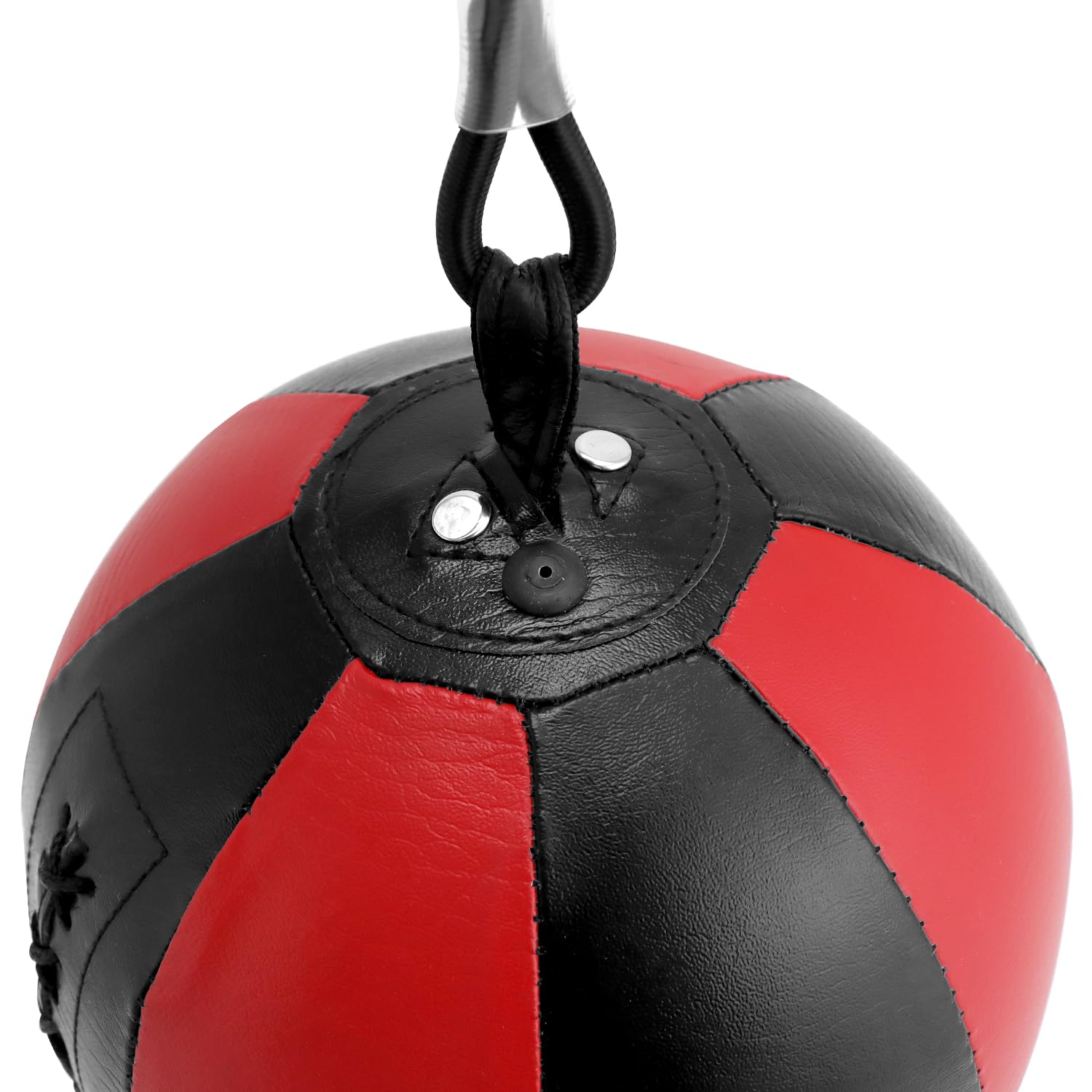 QWORK® Zestaw dwustronnej piłki bokserskiej MMA o średnicy 20 cm - 150 cm - 220 cm - zawiera pompkę i blokadę pierścieniową