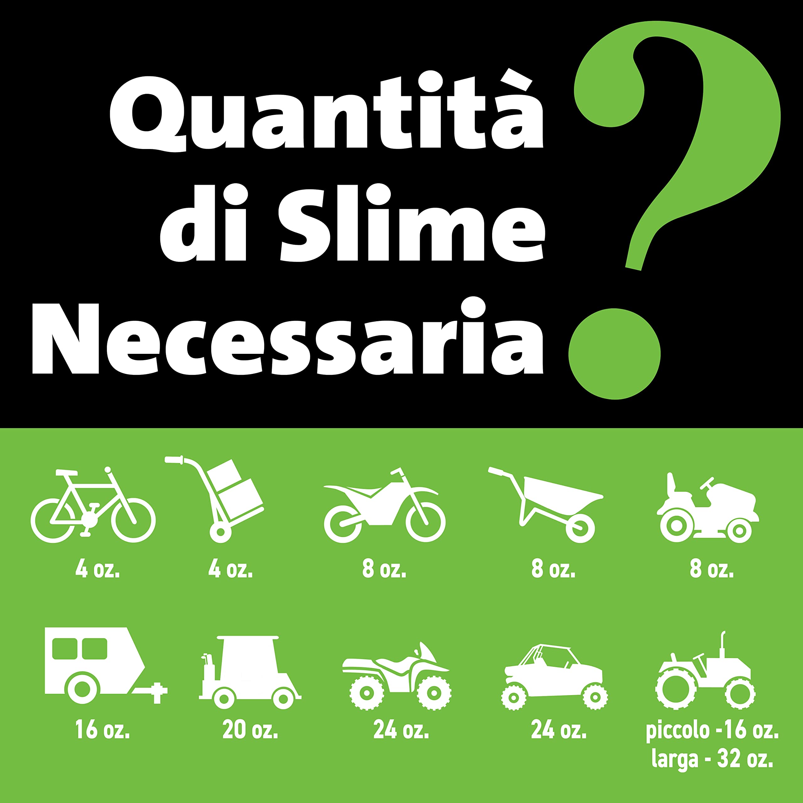 Slime 10193-51 Sigillante 2 in 1 per Camera d'Aria e Pneumatico Antiforatura, Premium, Prevenire e Riparare, per Tutti i Tipi di Camere d’Aria e Pneumatici Fuoristrada, 473ml (16oz)