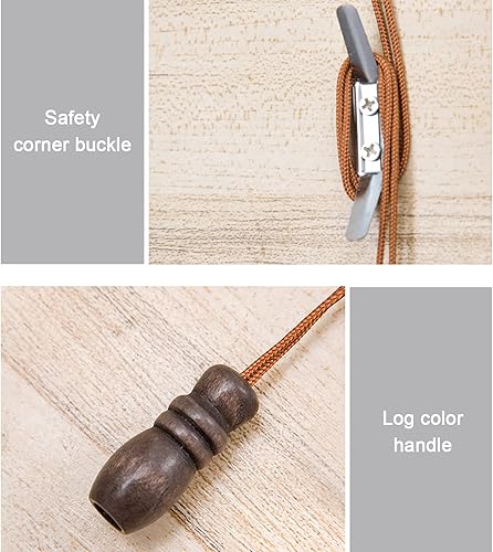 Miniatura 6 de Persiana enrollable de bambú grueso natural, transpirable, para privacidad, decoración del hogar, cortinas enrollables de bambú verde y blanco, con