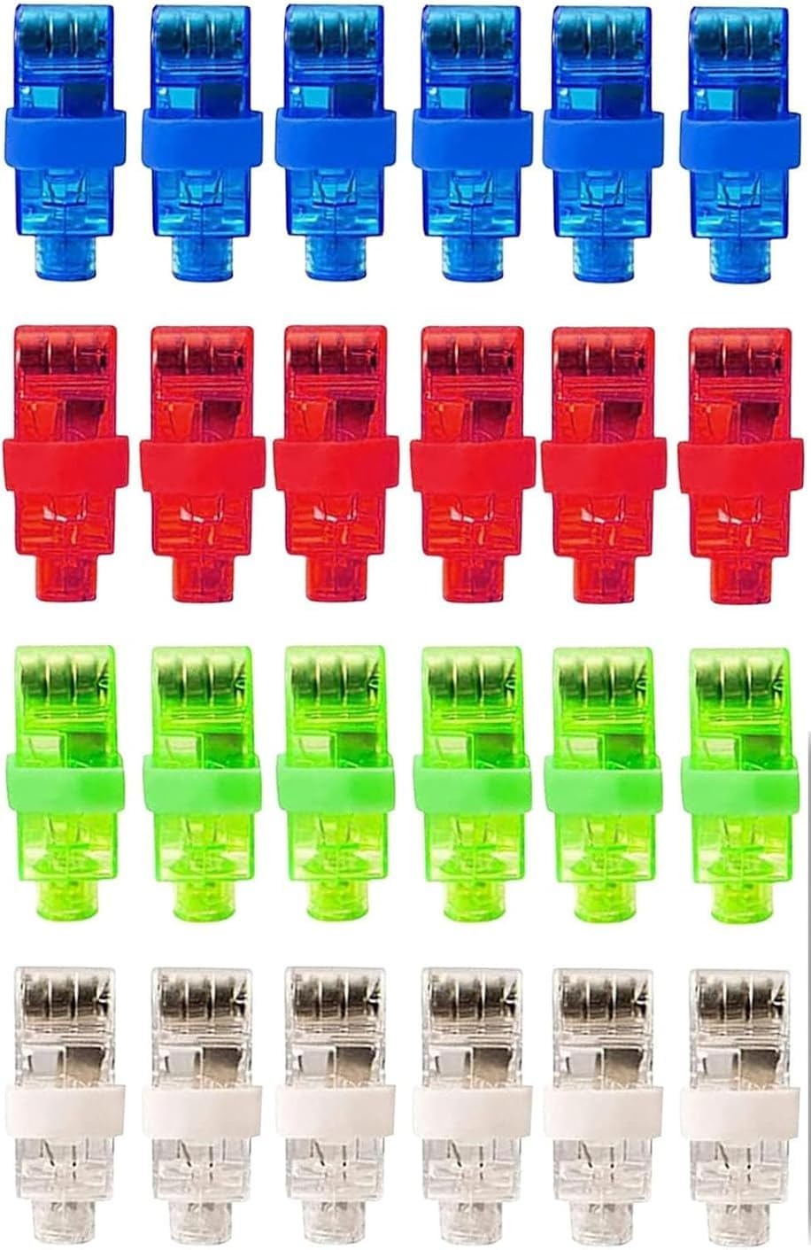 Anelli Luminosi,Party Light up Anelli,Elastico Luci da Dito LED,Lampeggiante Light Up Anelli,Luci Delle Dita,Luci Luminose per Dita,Torce a Dito Luminose,Anello da dito a LED,Giocattoli per Bambini