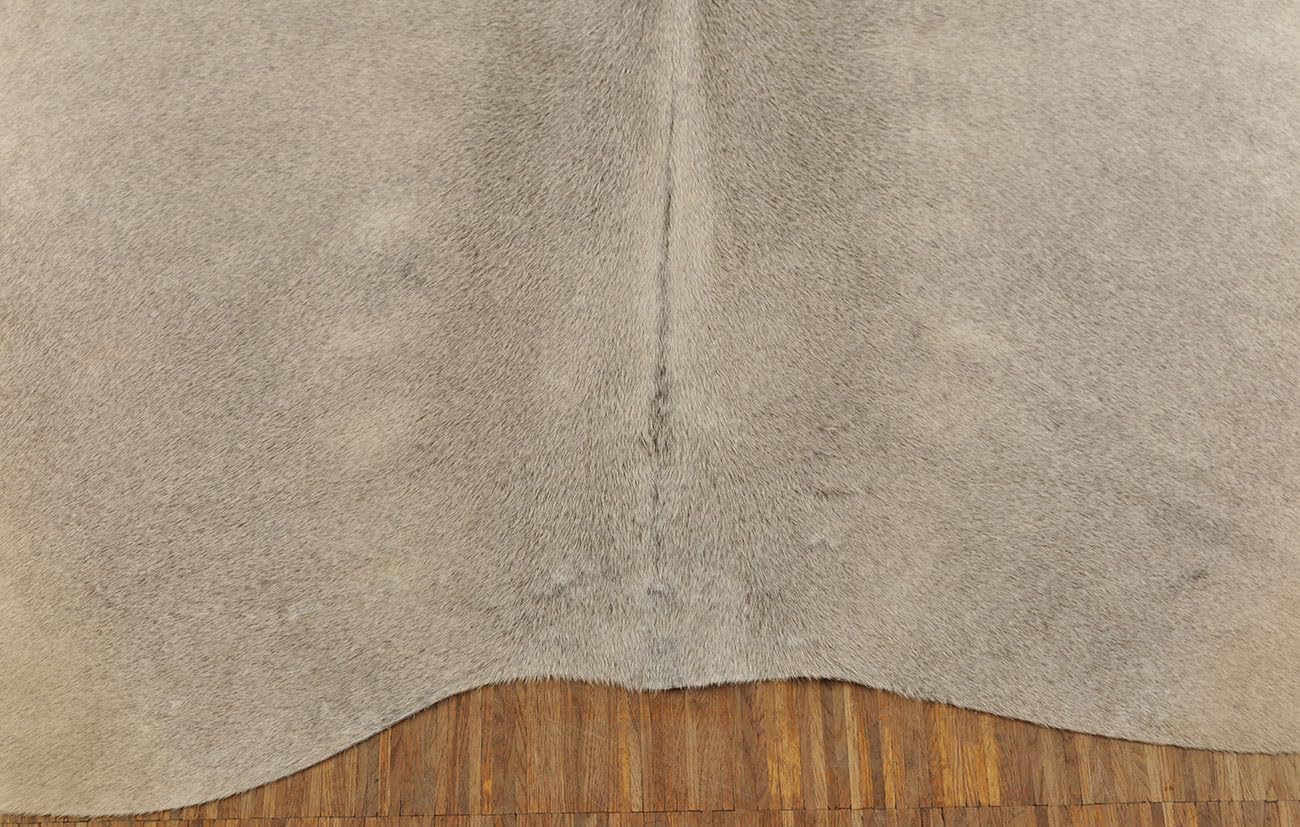 generisch Kuhfell Hell Grau Beige Natur 210 x 180 cm echtes Stierfell Rinder Fell Teppich