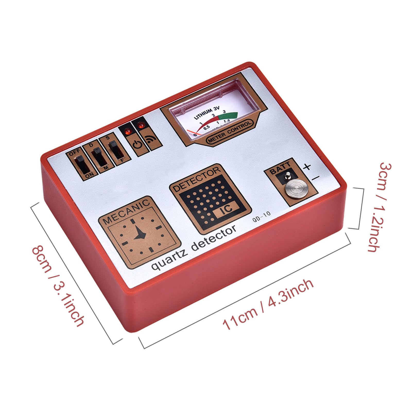 Batterietester Checker, Entmagnetisierer Timegrapher, Universal Uhrenprüfer Tester, Quarz Tester Maschine zum Messen des Pulses der Uhrenentmagnetisierung