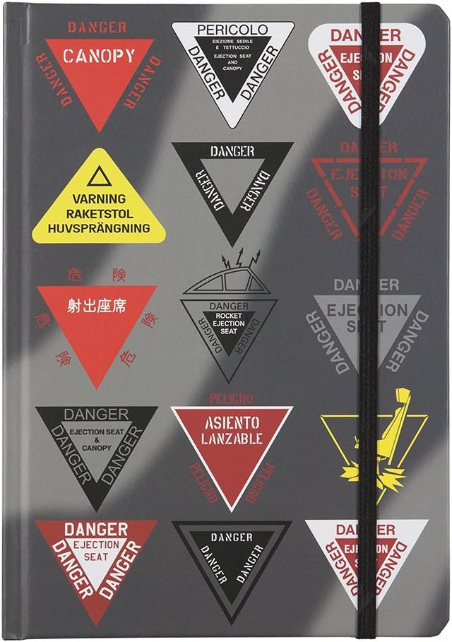 Danger Ejection Seat - A5 Hardback Notebook - Basic Six