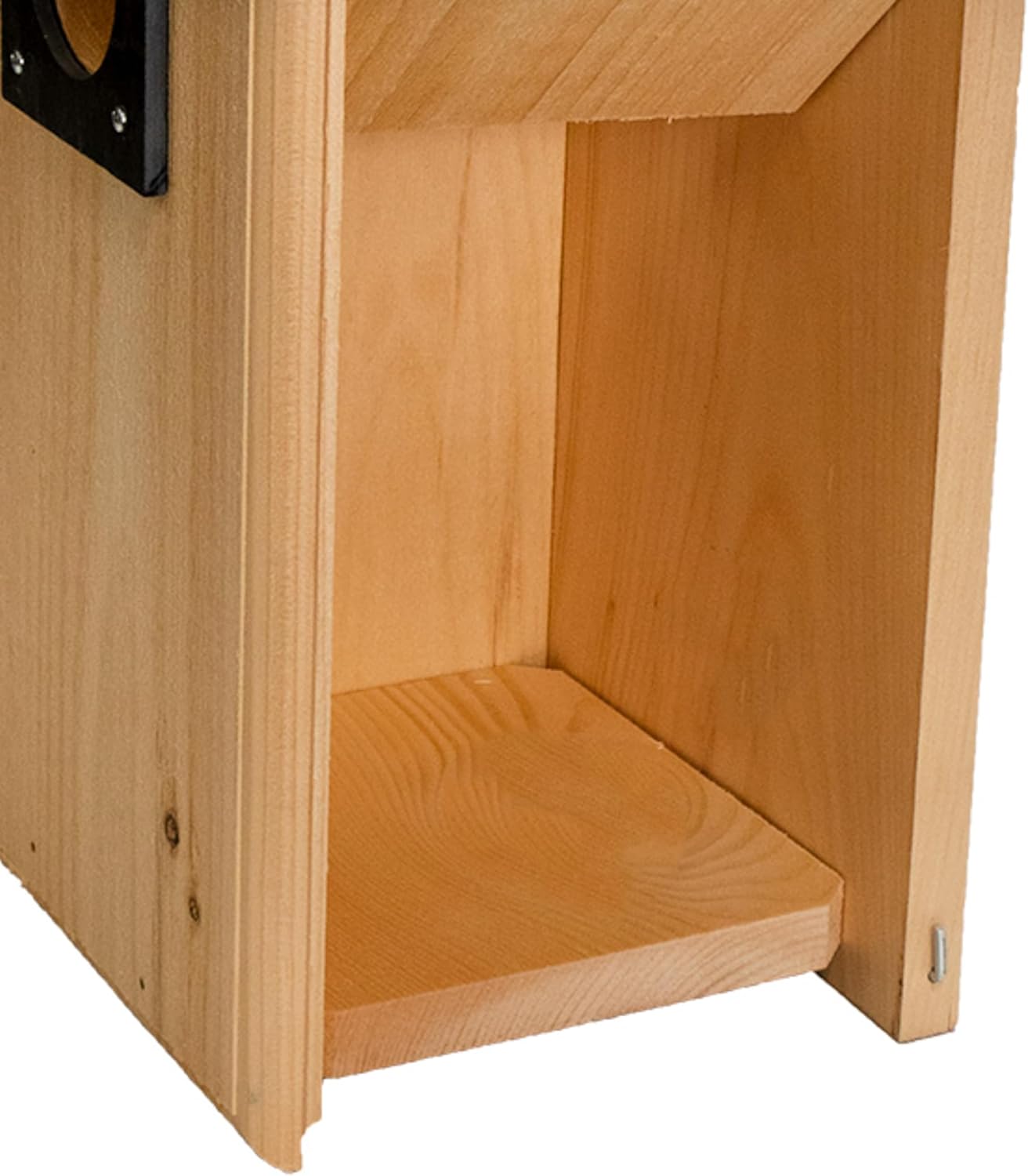 Northern Flicker Woodpecker House – Extra-Large Nest Box for 12" Flickers – Slate Predator Guard & Wood Chips – Handcrafted in USA from Eastern White Pine – 17.75"x9.25"x11" – Durable & Natural