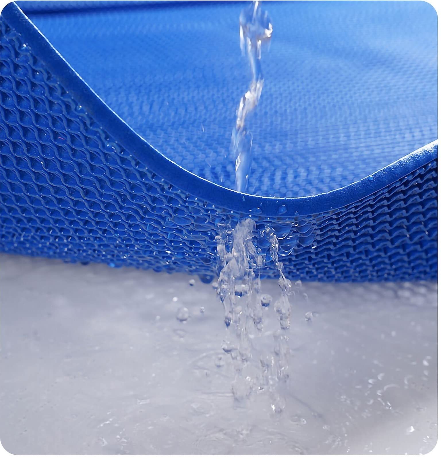Tappetino drenante Antiscivolo in PVC Spesso 5 mm con Design a Rete Perforata, Adatto ad Ambienti umidi, Ideale per docce e Piscine. Adatto Sia per Interni Che per Esterni. Dimensioni: 120x1