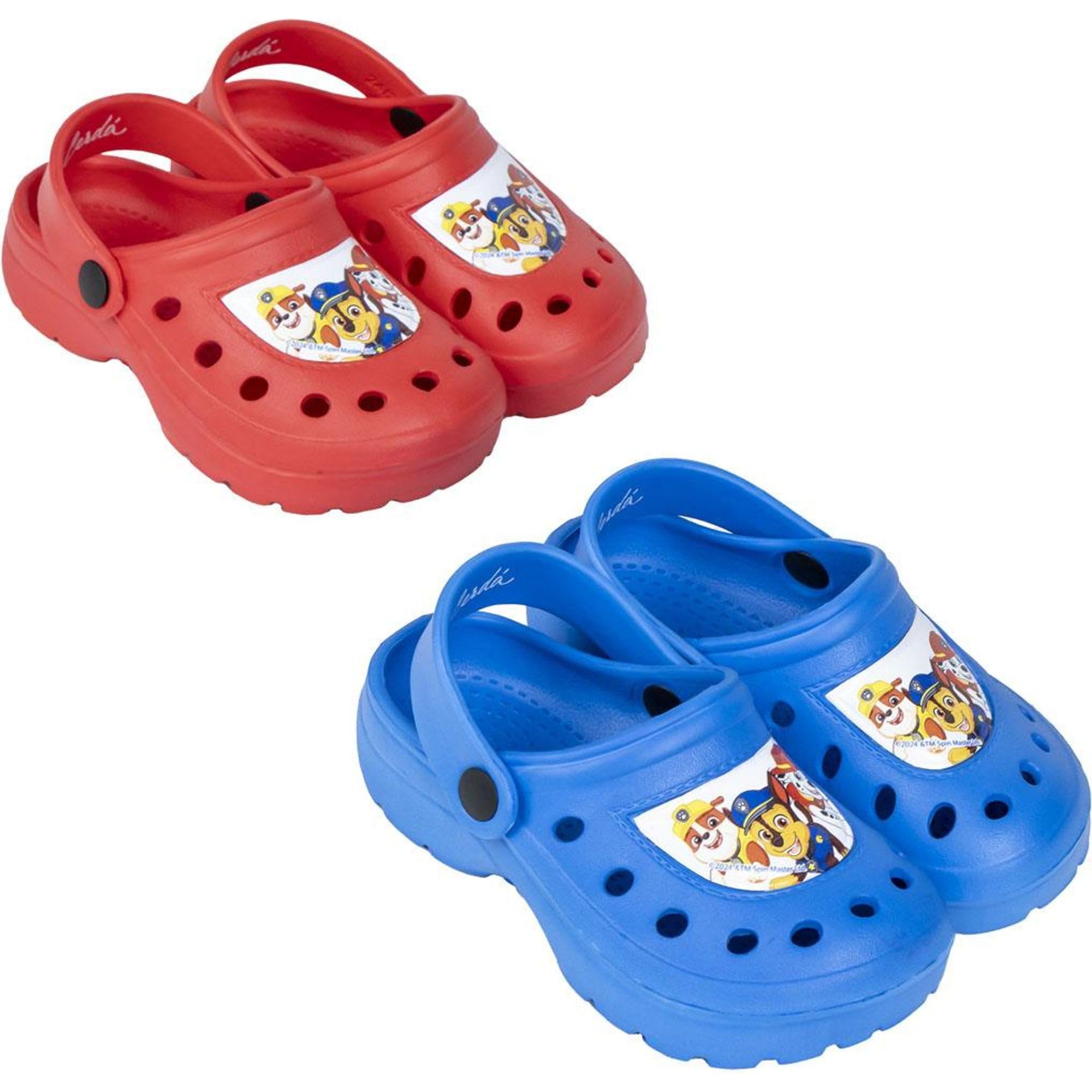 Paw Patrol Children's Clogs - Blue - Size 30/31 - Made of 100% EVA - Children's Clogs - Paw Patrol Print - Original Product Designed in Spain, Light Blue, 11/12 UK Child