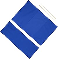 Vista 1 de PATIKIL Juego de accesorios para sillas de director, kit de repuesto de lienzo para silla de artista de maquillaje con 2 palos redondos, color azul