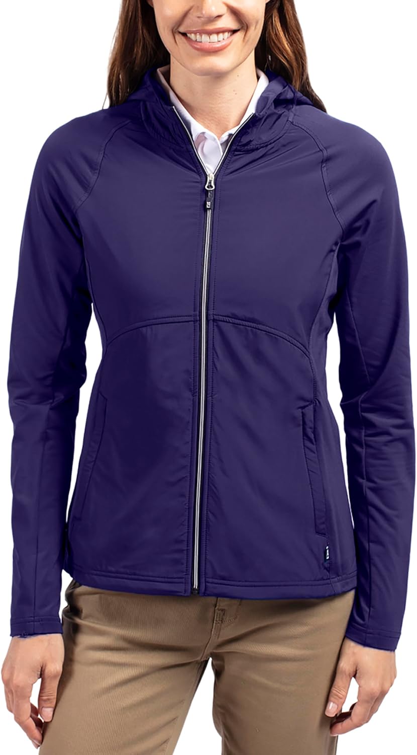 Cutter & Buck Adapt Eco Knit Hybrid Recycled Womens Full Zip Jacket