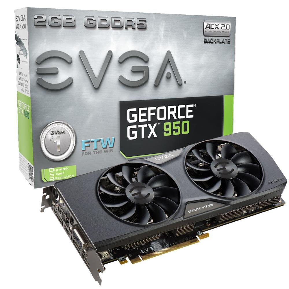 silent cooling 2gb gtx 950 graphics card ftw gaming