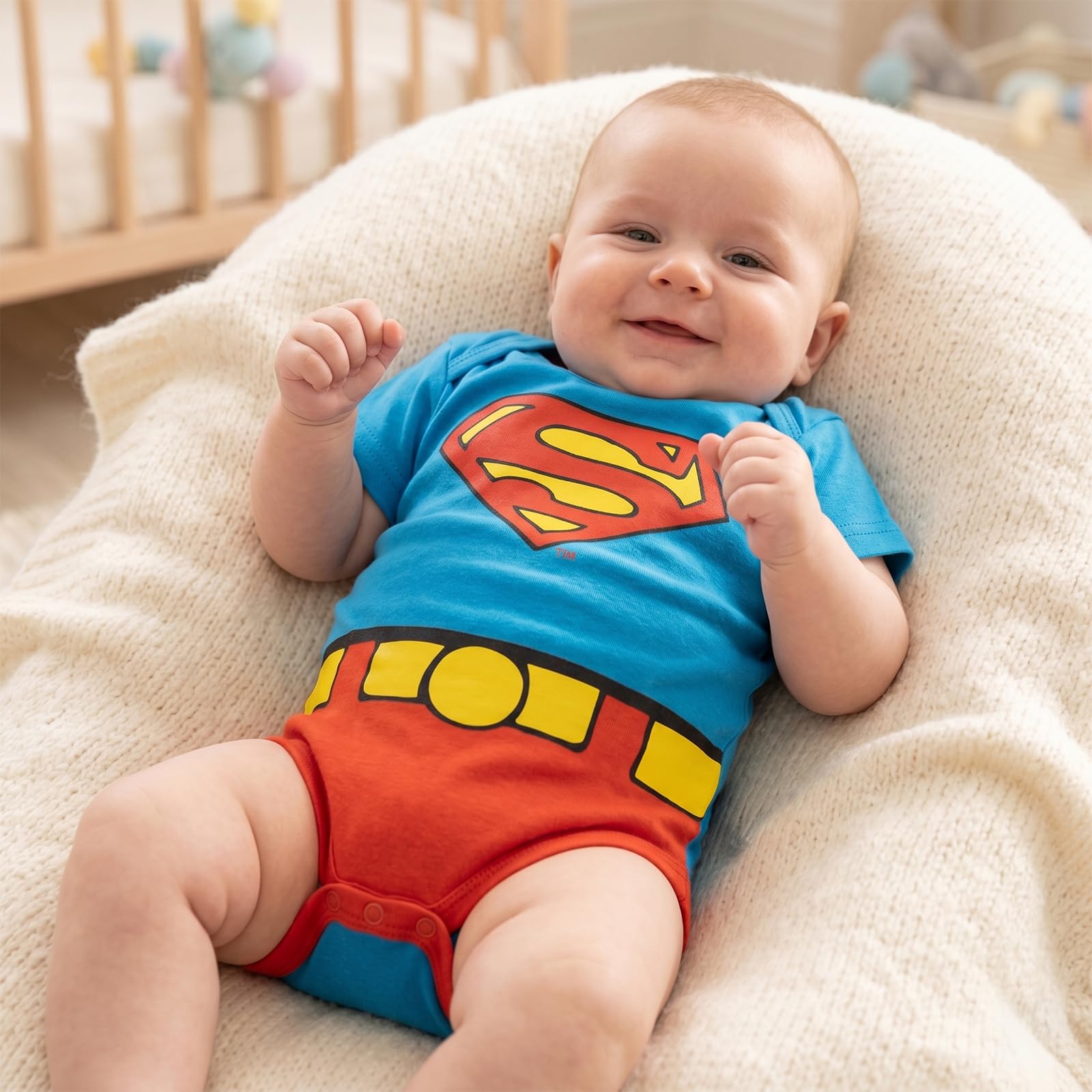 DC Comics Superman Body Niemowlęce Bawełniane Dad Superhero Na Prezent 4 Pak 3 Rozmiary