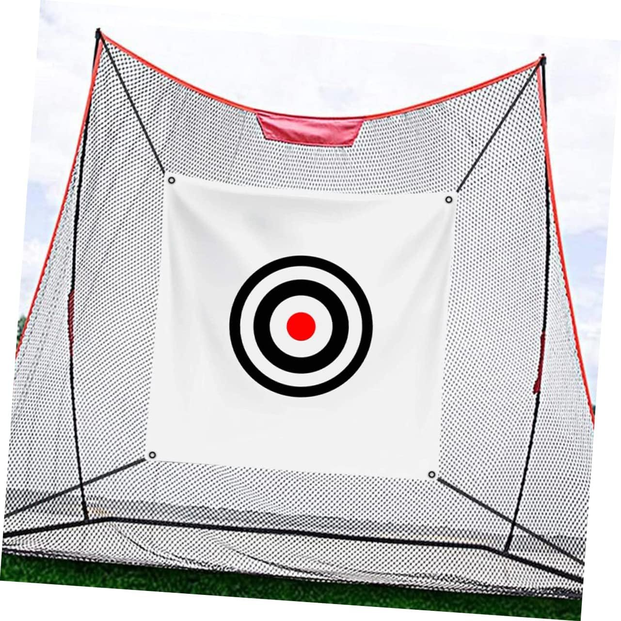 GANAZONO 1Pc Foldable Golf Hitting Net Training Set Durable Thick Canvas Practice Cloth for Backyard Games and Family Gatherings Easy to Store and Transport