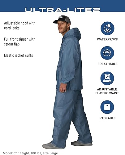 Miniatura 2 de FROGG TOGGS Traje de lluvia impermeable transpirable Ultra-Lite2 de 2 capas para hombre