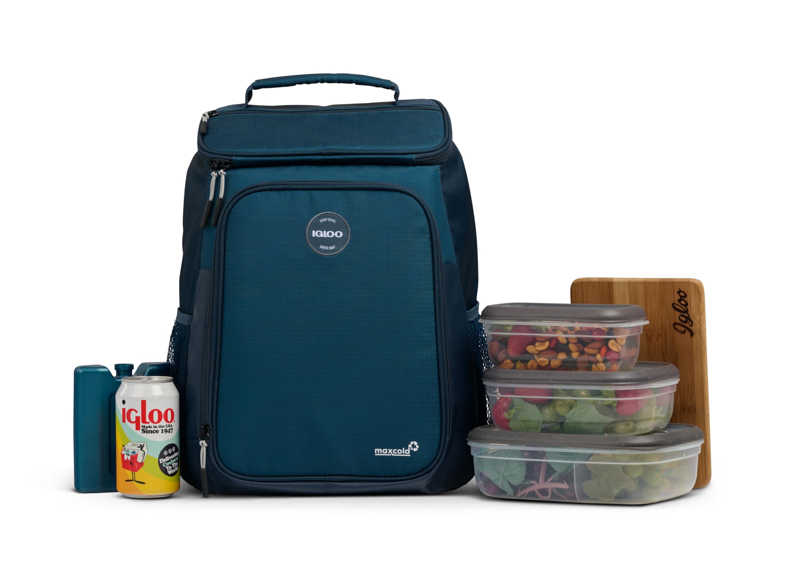 Igloo Latitude - Kühltasche - Hält Eiswürfel tagelang gefroren - Thermotasche - Kühlbox für Lunch, Strand - Blau